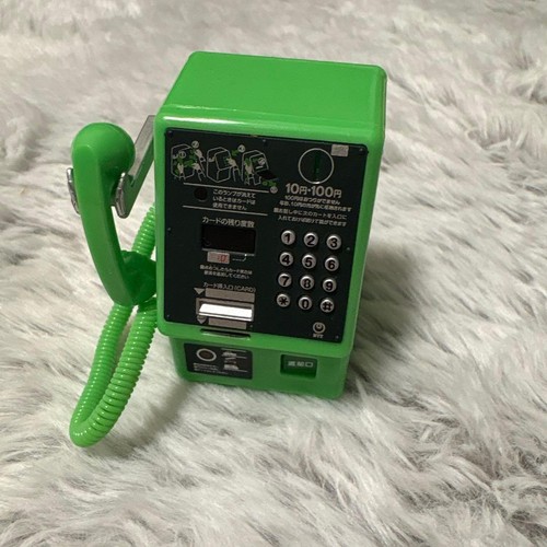 Miniatur münztelefon grün - miniatur,