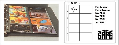 10-Telefonkarten-Sammelhüllen