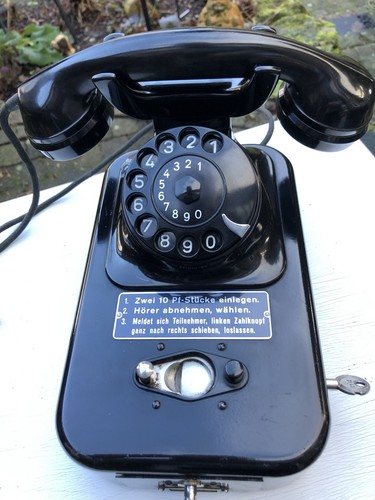 Altes telefon münztelefon - altes,