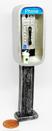 Verwittertes metall telefon - verwittertes,